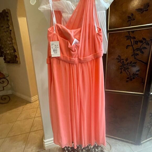 Coral 🪸 Dress! David’s Bridal Coral Reef Dress – Size 4 (NWT, $119 Retail) - Picture 2 of 9